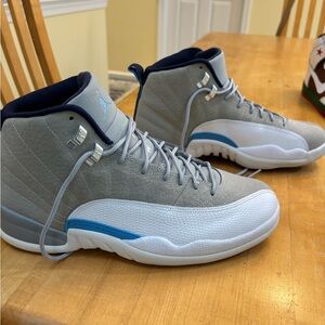 Jordan 12 Retro Grey University Blue UNC - Style: 130690-007 (2016)